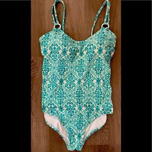 Catalina Teal Blue One Piece Sz 10
